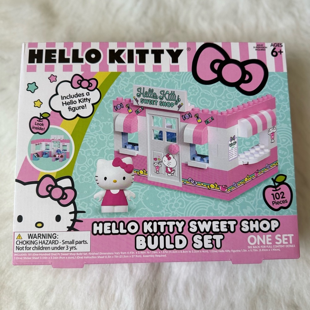 Hello Kitty Sweet Shop Building Set - Pink and White